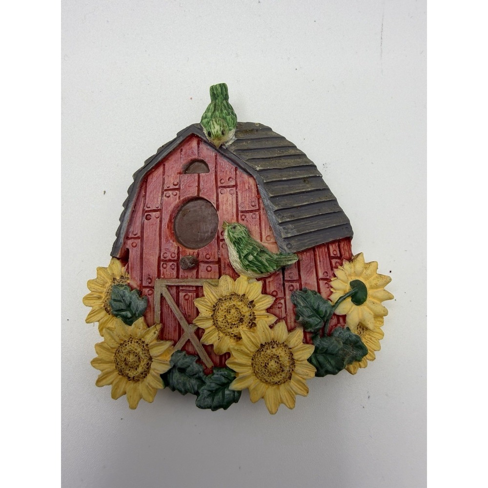 Vintage Fridge Magnet Lot Birdhouse Garden Fruit Basket Teapots - Picture 5 of 8